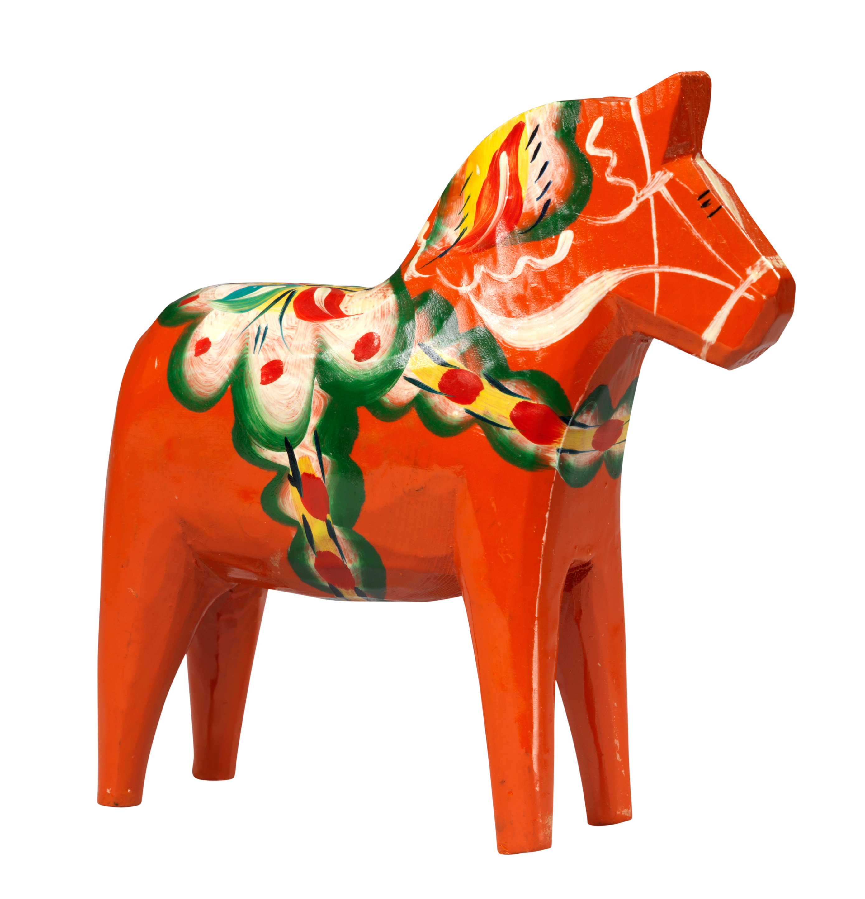 3 Two Dala Horses No Felting Art & Collectibles